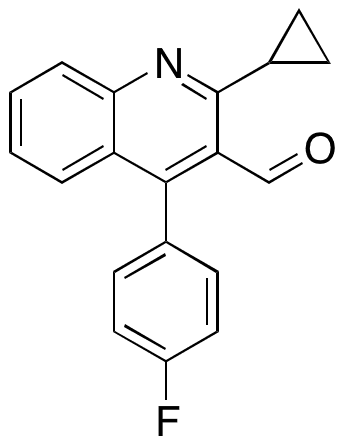 2-Cyclopropyl-4-(4-fluorophenyl)quinoline-3-carbaldehyde - Chemical structure and product image