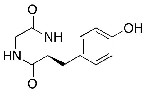 Cyclo(-Gly-Tyr) - Chemical structure and product image