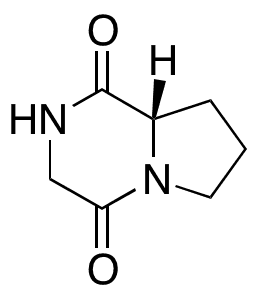Cyclo(-Gly-Pro) - Chemical structure and product image