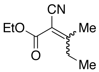 (E/Z)-2-Cyano-3-methyl-2-pentenoic Acid Ethyl Ester - Chemical structure and product image