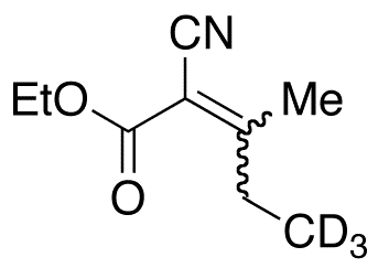 (E/Z)-2-Cyano-3-methyl-2-pentenoic Acid Ethyl Ester-d3 - Chemical structure and product image
