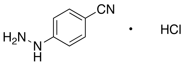 4-Cyanophenylhydrazine Hydrochloride - Chemical structure and product image