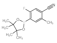 4-Cyano-2-fluoro-5-methylphenylboronic acid, pinacol ester - Chemical structure and product image