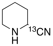 2-Cyanopiperidine-13C - Chemical structure and product image
