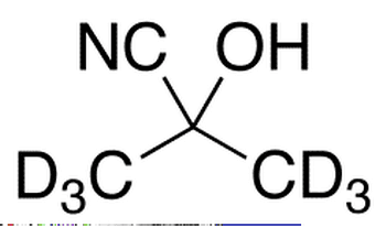 2-Cyano-2-propanol-1,1,1,3,3,3-d6 - Chemical structure and product image