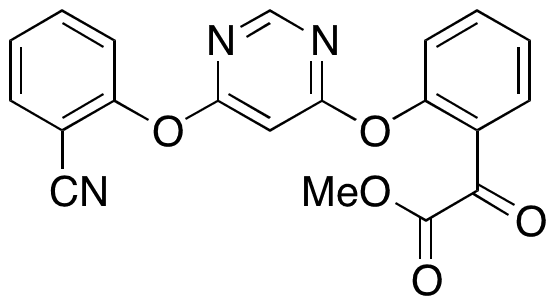 2-(2-((6-(2-Cyanophenoxy)pyrimidin-4-yl)oxy)phenyl)-2-oxoacetic Acid Methyl Ester - Chemical structure and product image