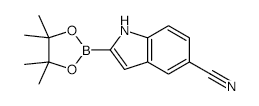5-Cyanoindole-2-boronic acid, pinacol ester - Chemical structure and product image