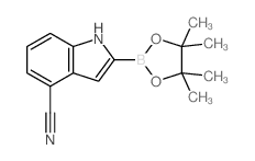 4-Cyanoindole-2-boronic acid pincol ester - Chemical structure and product image