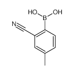 2-Cyano-4-methylphenylboronic acid - Chemical structure and product image