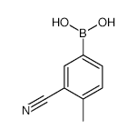 3-Cyano-4-methylphenylboronic acid - Chemical structure and product image