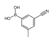 3-Cyano-5-methylphenylboronic acid - Chemical structure and product image