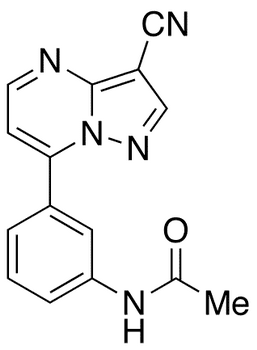 N-[3-(3-Cyanopyrazolo[1,5-a]pyrimidin-7-yl)phenyl]acetamide - Chemical structure and product image