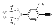 2-Cyano-3-methylpyridine-5-boronic acid, pinacol ester - Chemical structure and product image