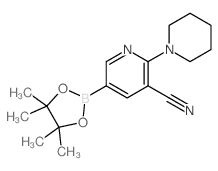 3-Cyano-2-piperidinopyridine-5-boronic acid, pinacol ester - Chemical structure and product image