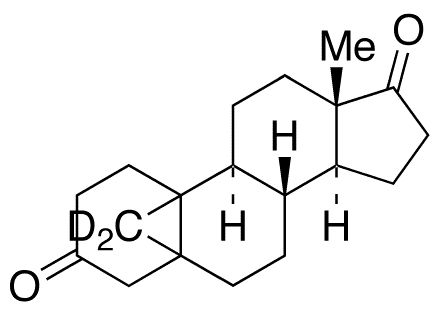 5 beta,19-Cycloandrostane-3,17-dione-d2 - Chemical structure and product image