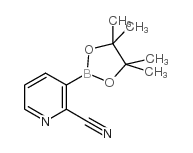 2-Cyanopyridine-3-boronic acid pinacol ester - Chemical structure and product image