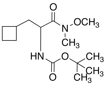 N-[1-(Cyclobutylmethyl)-2-(methoxymethylamino)-2-oxoethyl]-carbamic Acid 1,1-Dimethylethyl Ester - Chemical structure and product image