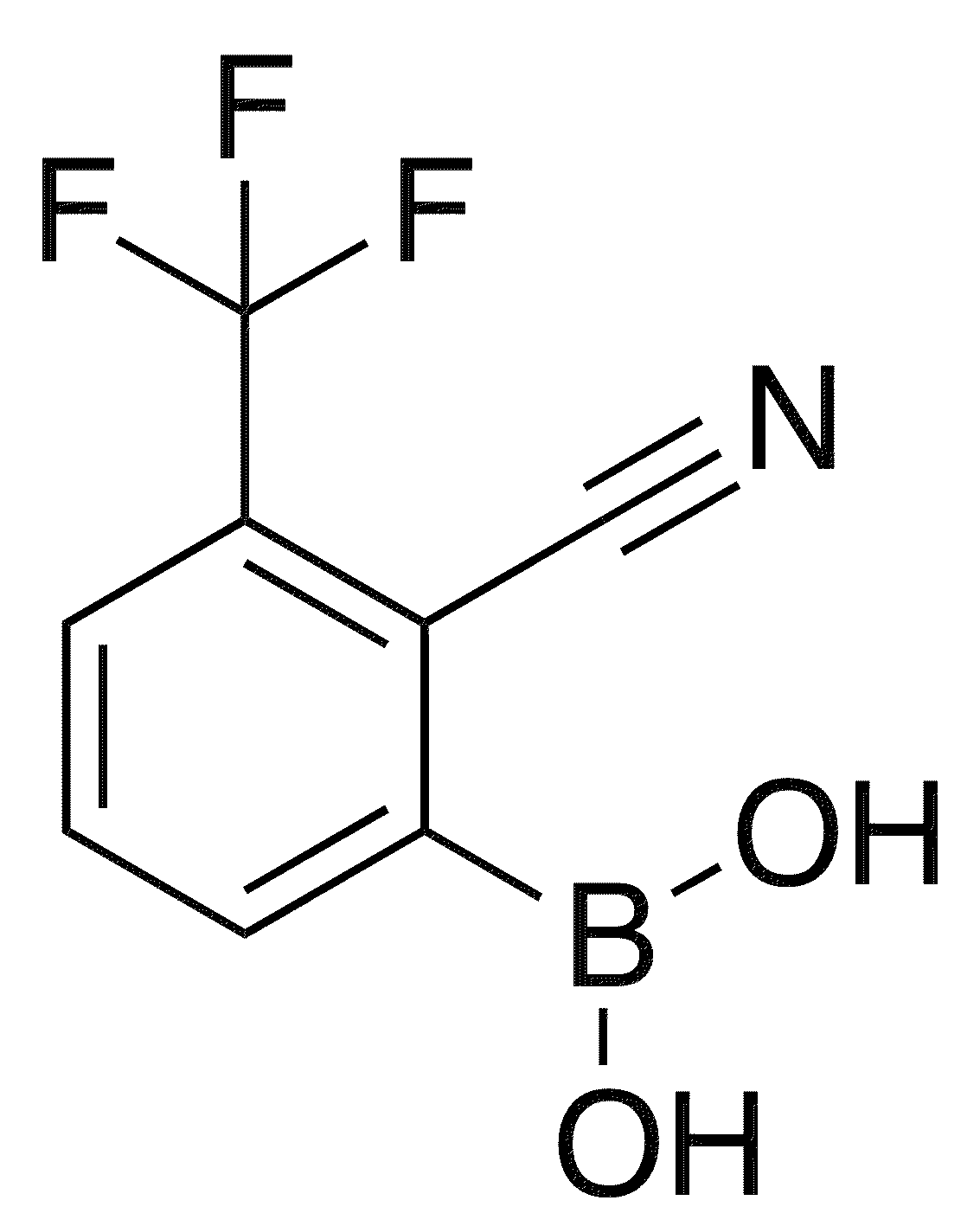 2-Cyano-3-(trifluoromethyl)phenylboronic acid - Chemical structure and product image