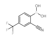 2-Cyano-4-(trifluoromethyl)phenylboronic acid - Chemical structure and product image