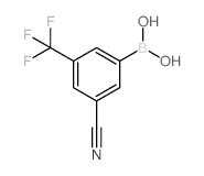 3-Cyano-5-(trifluoromethyl)phenylboronic acid - Chemical structure and product image
