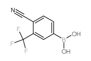 4-Cyano-3-(trifluoromethyl)phenylboronic acid - Chemical structure and product image