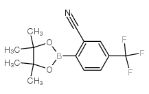 2-Cyano-4-(trifluoromethyl)phenylboronic acid pinacol ester - Chemical structure and product image