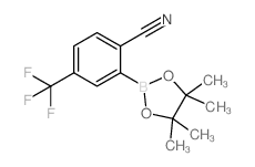 2-Cyano-5-(trifluoromethyl)phenylboronic acid, pinacol ester - Chemical structure and product image
