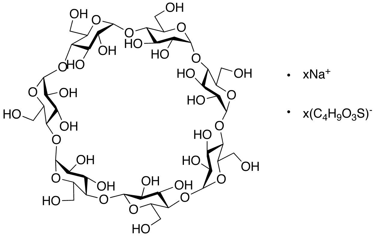 beta-Cyclodextrin Sulfobutyl Ethers, Sodium Salts - Chemical structure and product image