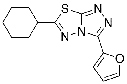 6-Cyclohexyl-3-(2-furanyl)-1,2,4-triazolo[3,4-b][1,3,4]thiadiazole - Chemical structure and product image