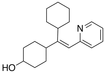 (E/Z)-2-[2-Cyclohexyl-2-(4-hydroxycyclohexyl)]vinylpyridine(Mixture of Diastereomers) - Chemical structure and product image