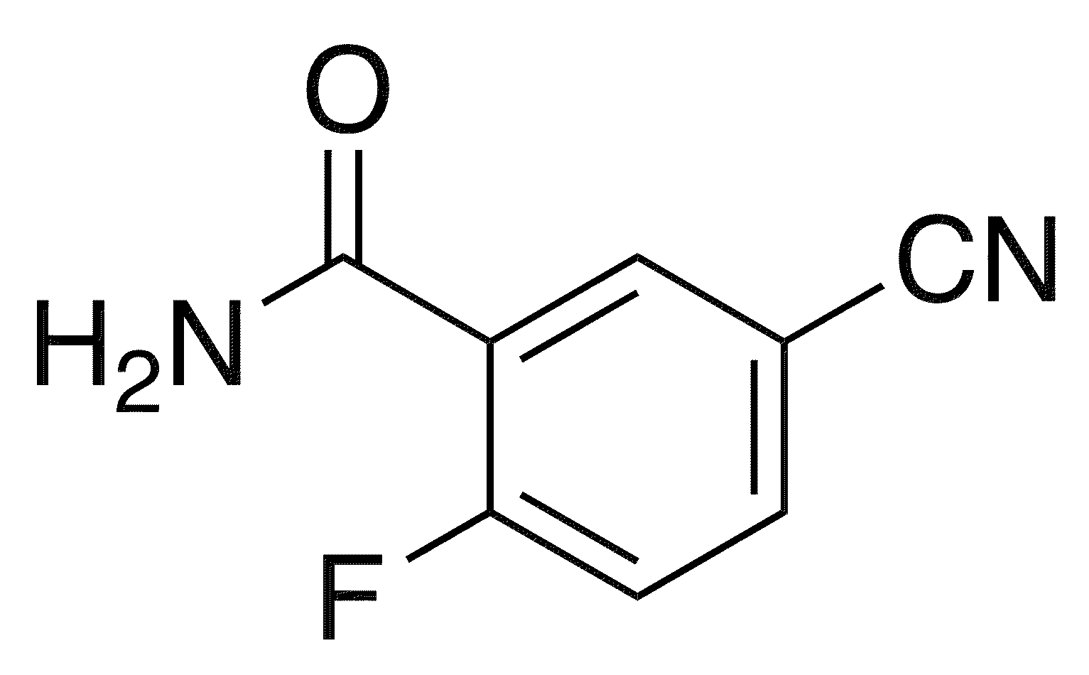 5-Cyano-2-fluorobenzamide - Chemical structure and product image