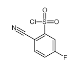 2-Cyano-5-fluorobenzene-1-sulfonyl chloride - Chemical structure and product image