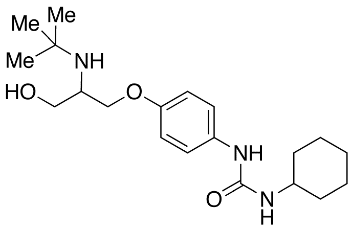 N-Cyclohexyl-Nâ€™-[2-(tert-butyl)amino-3-hydroxypropoxy]phenylurea - Chemical structure and product image