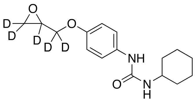 N-Cyclohexyl-Nâ€™-[4-(2,3-epoxypropoxy)phenyl]urea-d5 - Chemical structure and product image