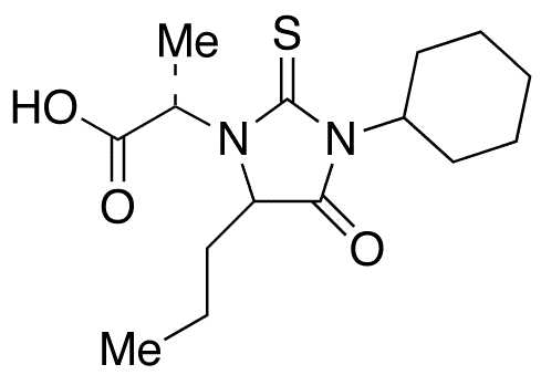 3-Cyclohexyl-1-(2-methyl-ethanoic Acid)-5-propyl-2-thioxo-4-imidazolidinone - Chemical structure and product image