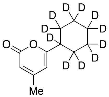 6-Cyclohexyl-4-methyl-2H-pyran-2-one-d11 - Chemical structure and product image