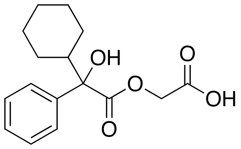 2-(2-Cyclohexyl-2-hydroxy-2-phenylacetyloxy)acetic Acid - Chemical structure and product image