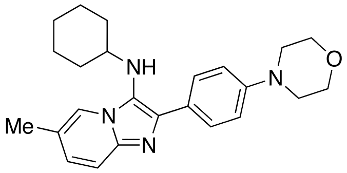 N-Cyclohexyl-6-methyl-2-[4-(4-morpholinyl]-imidazo[1,2-a]pyridin-3-amine - Chemical structure and product image