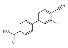 4â€™-Cyano-3â€™-fluorobiphenyl-4-carboxylic acid - Chemical structure and product image