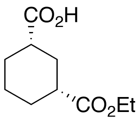 (1R,3S)-1,3-Cyclohexanedicarboxylic Acid 1-Ethylester - Chemical structure and product image