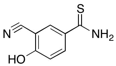 3-Cyano-4-hydroxybenzothioamide - Chemical structure and product image