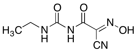 E-1-(2-Cyano-2-hydroxyiminoacetyl)-3-ethylurea - Chemical structure and product image