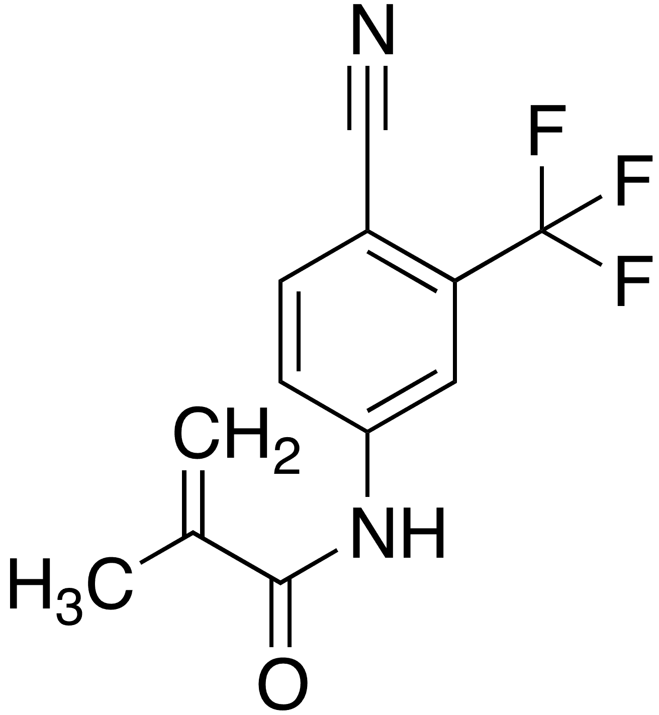 N-[4-Cyano-3-(trifluoromethyl)phenyl]-2-methylacrylamide - Chemical structure and product image