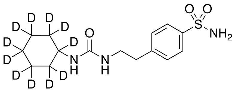 1-Cyclohexyl-3-(p-sulfamoylphenethyl)urea-d11 - Chemical structure and product image
