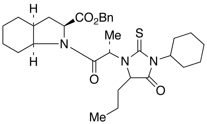 (2S,3aS,7aS)-1-[(2S)-2-[3-Cyclohexyl-2-thioxo-4-oxo-5-propyl-1-imidazolidinyl]-1-oxopropyl]octahydro-1H-indole-2-carboxylic Acid Benzyl Ester - Chemical structure and product image