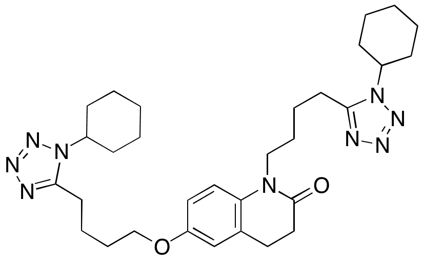 6-[4-(1-Cyclohexyl-1H-tetrazol-5-yl)butoxy]-1-[4-(1-cyclohexyl-1H-tetrazol-5-yl)butyl]-3,4-dihydro-2(1H)-quinolinone - Chemical structure and product image