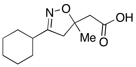 3-Cyclohexyl-4,5-dihydro-5-methyl-5-isoxazolyl Acetic Acid - Chemical structure and product image
