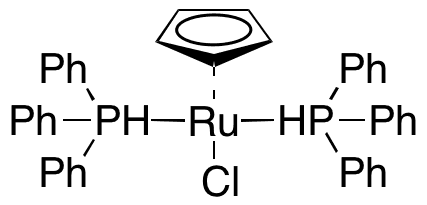 Cyclopentadienylbis(triphenylphosphine)ruthenium Chloride - Chemical structure and product image