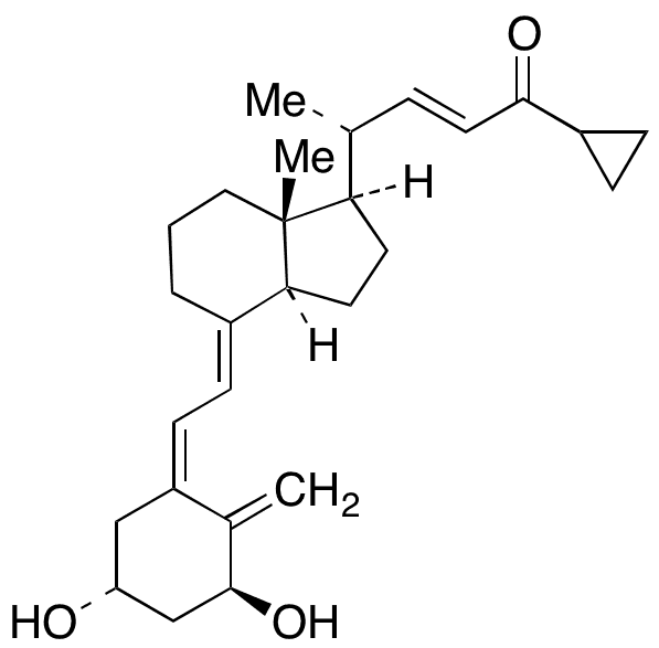 (1 alpha,3 beta,5Z,7E,22E)-24-Cyclopropyl-1,3-dihydroxy-9,10-Secochola-5,7,10(19),22-tetraen-24-one (90%) - Chemical structure and product image