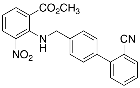 2-[[(2-Cyano[1,1-biphenyl]-4-yl)methyl]amino]-3-nitro-benzoic Acid Methyl Ester - Chemical structure and product image